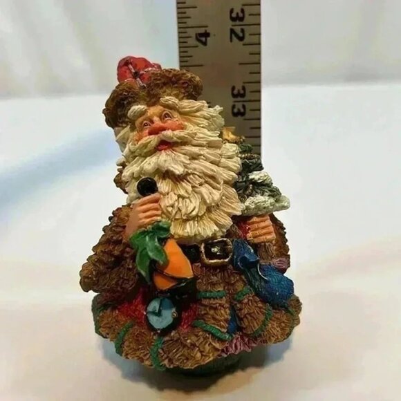 Crinkle Claus My Possible Dreams Santa with Tree #659011 Figurine Resin 4" Tall - Picture 9 of 10